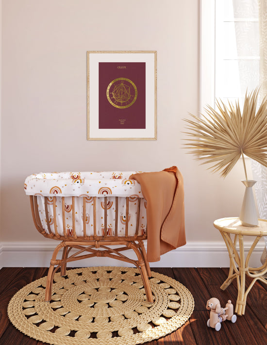 Offrez une magnifique carte du ciel personnalisée comme cadeau de naissance.